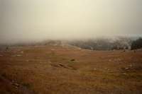 Columbine Pass in fog (and snow)